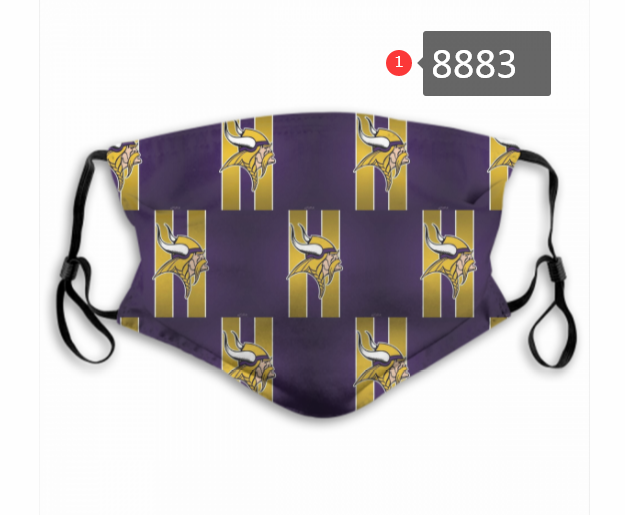 Minnesota Vikings #4 Dust mask with filter->nfl dust mask->Sports Accessory